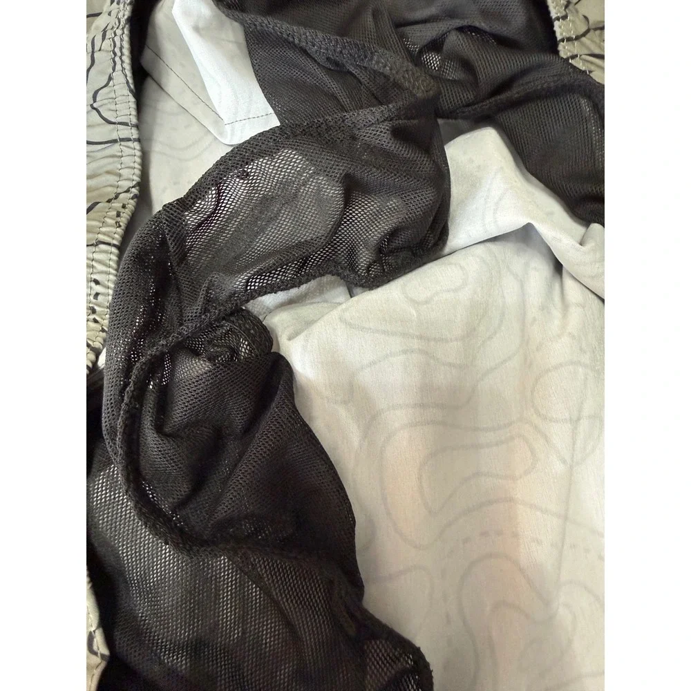 Bass Outdoor Shorts XXL Topo Map Print Gray‎ Hiking Trail 7